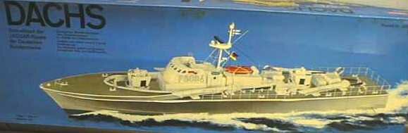 Schnellboot Modell Dachs von Graupner aus den 60ern, Maßstab 1/45